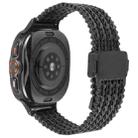 For Samsung Galaxy Watch Ultra 47mm Magnetic Snap Clasp Steel Mesh Metal Watch Band(Black) - 2