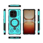 For vivo iQOO Z10 Turbo 5G J-20 Solid Color MagSafe Magnetic TPU+PC Phone Case(Lake Blue) - 2