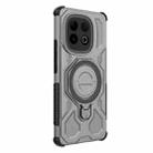 For vivo iQOO Z10 Turbo 5G J-20 Solid Color MagSafe Magnetic TPU+PC Phone Case(Grey) - 3