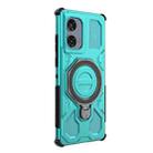 For Motorola Edge 50 Fusion 5G Global J-20 Solid Color MagSafe Magnetic TPU+PC Phone Case(Lake Blue) - 3