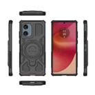 For Motorola Edge 50 Fusion 5G Global J-20 Solid Color MagSafe Magnetic TPU+PC Phone Case(Black) - 2