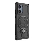 For Motorola Edge 50 Fusion 5G Global J-20 Solid Color MagSafe Magnetic TPU+PC Phone Case(Black) - 3