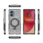For Motorola Edge 50 Fusion 5G Global J-20 Solid Color MagSafe Magnetic TPU+PC Phone Case(Grey) - 2