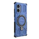 For Motorola Edge 50 Fusion 5G Global J-20 Solid Color MagSafe Magnetic TPU+PC Phone Case(Blue) - 3