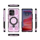 For Motorola Edge 50 Pro 5G Global J-20 Solid Color MagSafe Magnetic TPU+PC Phone Case(Pink) - 2