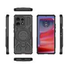 For Motorola Edge 50 Pro 5G Global J-20 Solid Color MagSafe Magnetic TPU+PC Phone Case(Black) - 2