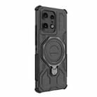 For Motorola Edge 50 Pro 5G Global J-20 Solid Color MagSafe Magnetic TPU+PC Phone Case(Black) - 3