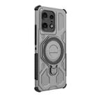For Motorola Edge 50 Pro 5G Global J-20 Solid Color MagSafe Magnetic TPU+PC Phone Case(Grey) - 3