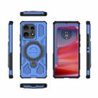 For Motorola Edge 50 Pro 5G Global J-20 Solid Color MagSafe Magnetic TPU+PC Phone Case(Blue) - 2