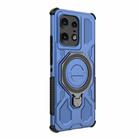 For Motorola Edge 50 Pro 5G Global J-20 Solid Color MagSafe Magnetic TPU+PC Phone Case(Blue) - 3