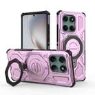 For Motorola Edge 60 Fusion 5G Global J-20 Solid Color MagSafe Magnetic TPU+PC Phone Case(Pink) - 1