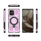 For Motorola Edge 50 5G Global J-20 Solid Color MagSafe Magnetic TPU+PC Phone Case(Pink) - 2