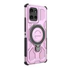 For Motorola Edge 50 5G Global J-20 Solid Color MagSafe Magnetic TPU+PC Phone Case(Pink) - 3