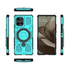 For Motorola Edge 50 5G Global J-20 Solid Color MagSafe Magnetic TPU+PC Phone Case(Lake Blue) - 2