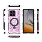 For Motorola Edge 60 Pro 5G J-20 Solid Color MagSafe Magnetic TPU+PC Phone Case(Pink) - 2