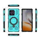 For Motorola Edge 60 Pro 5G J-20 Solid Color MagSafe Magnetic TPU+PC Phone Case(Lake Blue) - 2