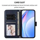 For Samsung Galaxy S21 5G Litter Panda Embossing RFID Leather Phone Case with Lanyard(Blue) - 3