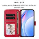 For Samsung Galaxy S21 5G Litter Panda Embossing RFID Leather Phone Case with Lanyard(Rose Red) - 3