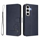For Samsung Galaxy S24 FE 5G Litter Panda Embossing RFID Leather Phone Case with Lanyard(Blue) - 2