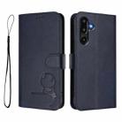 For Samsung Galaxy F16 5G / M16 5G Litter Panda Embossing RFID Leather Phone Case with Lanyard(Blue) - 2