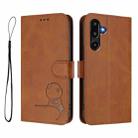 For Samsung Galaxy F16 5G / M16 5G Litter Panda Embossing RFID Leather Phone Case with Lanyard(Brown) - 2