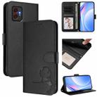For Samsung Galaxy XCover7 Pro Litter Panda Embossing RFID Leather Phone Case with Lanyard(Black) - 1