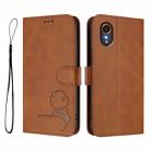 For Samsung Galaxy XCover7 Litter Panda Embossing RFID Leather Phone Case with Lanyard(Brown) - 2