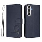 For Samsung Galaxy A05s 4G / F14 4G Litter Panda Embossing RFID Leather Phone Case with Lanyard(Blue) - 2