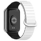 For Xiaomi Smart Band 9 Pro / Redmi Watch 5 Two Color Magnetic Silicone Watch Band(White Black) - 2