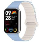 For Xiaomi Smart Band 9 Pro / Redmi Watch 5 Two Color Magnetic Silicone Watch Band(Misty Blue Starlight) - 1