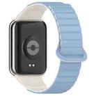 For Xiaomi Smart Band 9 Pro / Redmi Watch 5 Two Color Magnetic Silicone Watch Band(Misty Blue Starlight) - 2