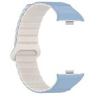 For Xiaomi Smart Band 9 Pro / Redmi Watch 5 Two Color Magnetic Silicone Watch Band(Misty Blue Starlight) - 3