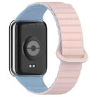 For Xiaomi Smart Band 9 Pro / Redmi Watch 5 Two Color Magnetic Silicone Watch Band(Pink Misty Blue) - 2