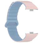 For Xiaomi Smart Band 9 Pro / Redmi Watch 5 Two Color Magnetic Silicone Watch Band(Pink Misty Blue) - 3