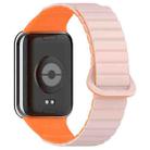 For Xiaomi Smart Band 9 Pro / Redmi Watch 5 Two Color Magnetic Silicone Watch Band(Pink Orange) - 2