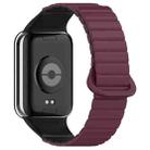 For Xiaomi Smart Band 9 Pro / Redmi Watch 5 Two Color Magnetic Silicone Watch Band(Wine Red Black) - 2