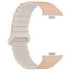 For Xiaomi Smart Band 9 Pro / Redmi Watch 5 Two Color Magnetic Silicone Watch Band(Milk Tea Rock White) - 3