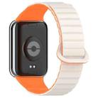 For Xiaomi Smart Band 9 Pro / Redmi Watch 5 Two Color Magnetic Silicone Watch Band(Starlight Orange) - 2