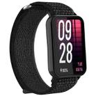 For Xiaomi Smart Band 9 Pro / Redmi Watch 5 Nylon Loop Hook and Loop Fastener Watch Band(Black Grey) - 2