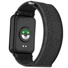 For Xiaomi Smart Band 9 Pro / Redmi Watch 5 Nylon Loop Hook and Loop Fastener Watch Band(Black Grey) - 3