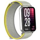For Xiaomi Smart Band 9 Pro / Redmi Watch 5 Nylon Loop Hook and Loop Fastener Watch Band(Yellow Grey) - 2