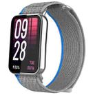 For Xiaomi Smart Band 9 Pro / Redmi Watch 5 Nylon Loop Hook and Loop Fastener Watch Band(Blue Grey) - 1