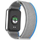 For Xiaomi Smart Band 9 Pro / Redmi Watch 5 Nylon Loop Hook and Loop Fastener Watch Band(Blue Grey) - 3