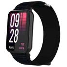 For Xiaomi Smart Band 9 Pro / Redmi Watch 5 Nylon Loop Hook and Loop Fastener Watch Band(Dark Black) - 1