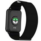 For Xiaomi Smart Band 9 Pro / Redmi Watch 5 Nylon Loop Hook and Loop Fastener Watch Band(Dark Black) - 3