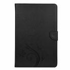 For Samsung Galaxy Tab A7 10.4 (2020) T505 Butterfly Flower Embossing Pattern Horizontal Flip Leather Case with Holder & Card Slots & Wallet(Black) - 2