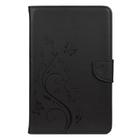 For Samsung Galaxy Tab A 8.4 (2020) T307 Butterfly Flower Embossing Pattern Horizontal Flip Leather Case with Holder & Card Slots & Wallet(Black) - 2