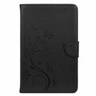 For Samsung Galaxy Tab A 8.4 (2020) T307 Butterfly Flower Embossing Pattern Horizontal Flip Leather Case with Holder & Card Slots & Wallet(Black) - 2