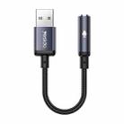 Yesido YAU46 USB to 3.5mm Aluminum Alloy Audio Adapter(Black) - 1