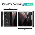 For Samsung Galaxy Z Fold7 5G Shockproof TPU + PC Phone Case with Holder(Black) - 2